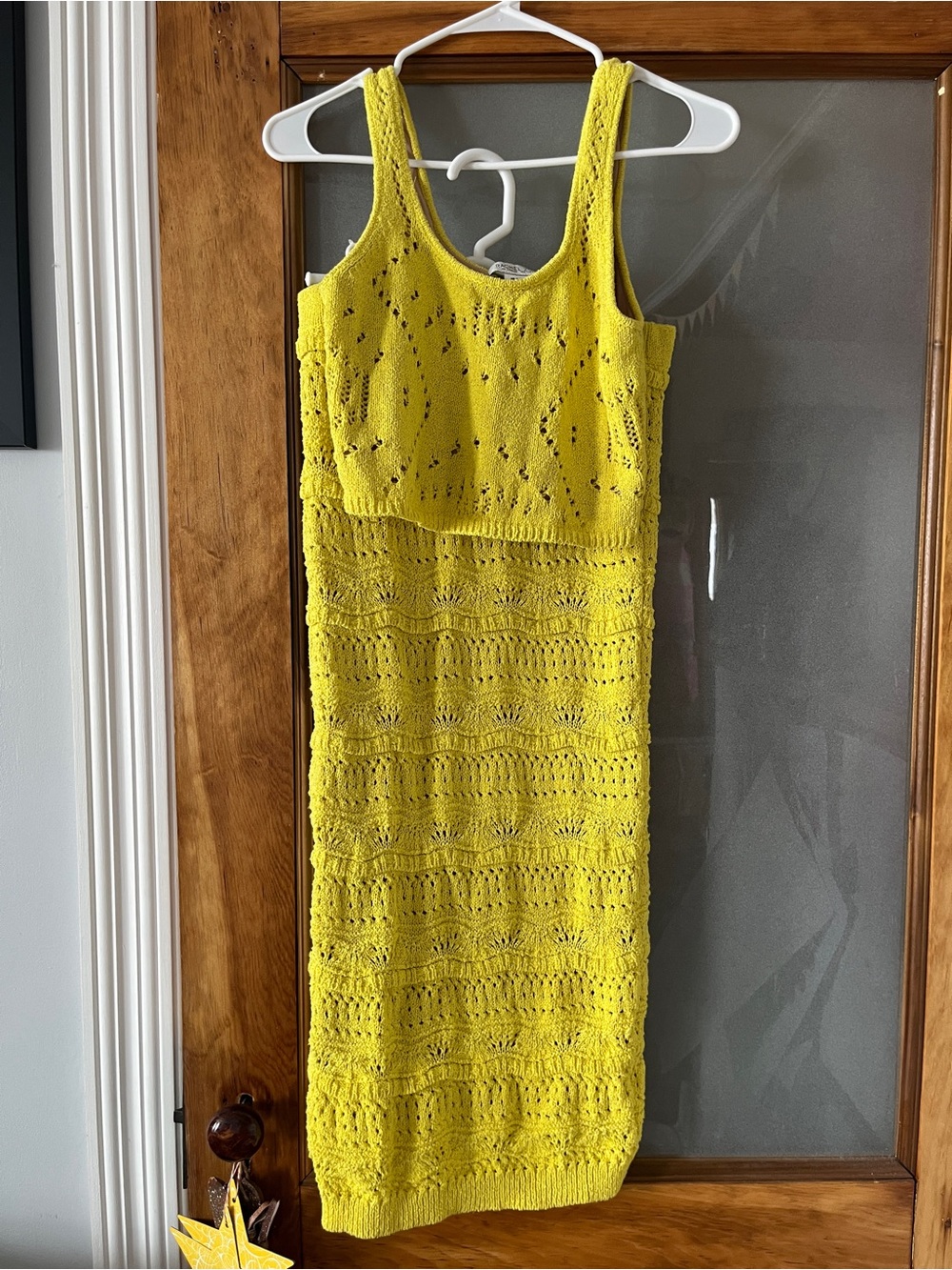 Yellow Knit Tank Midi Set